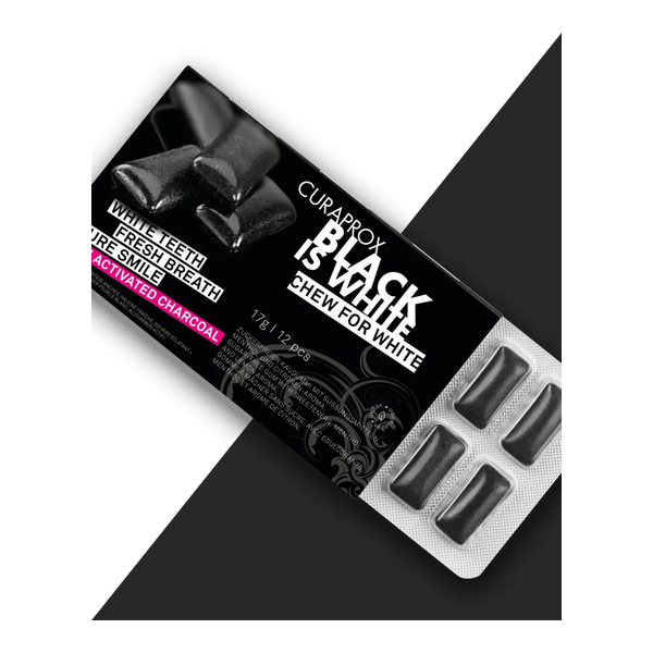 Curaprox chewing gum Black is White