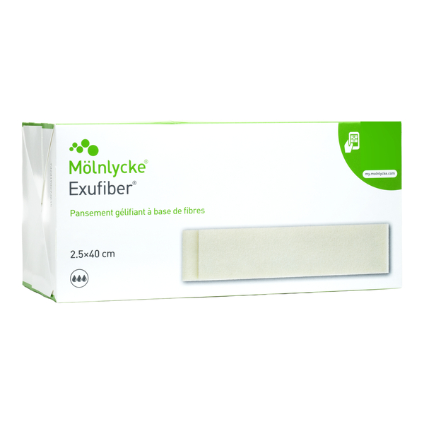 Exufiber pansement mèche Molnlycke