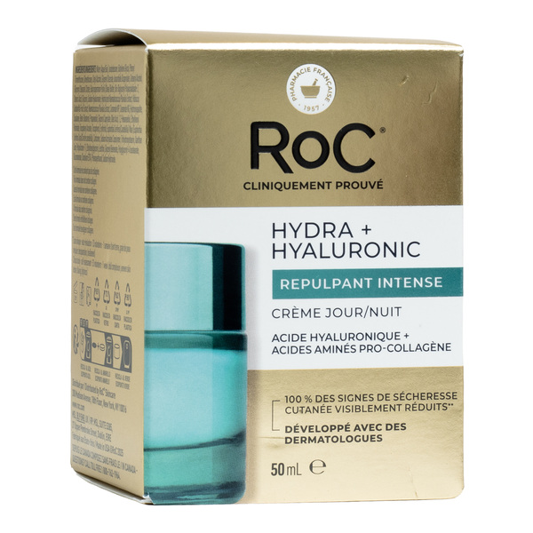 Roc Hydra+ Hyaluronic crème jour nuit Repulpant Intense