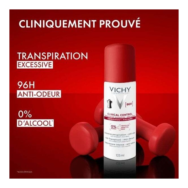 Vichy déodorant anti-transpirant Clinical Control 96h spray