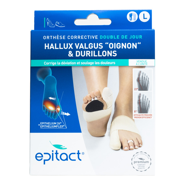 Epitact Orthèse corrective Hallux valgus double