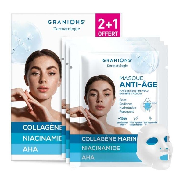 Granions Masque visage anti âge Eclat