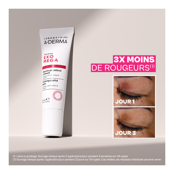 A Derma Exomega Baume palpébral calmant