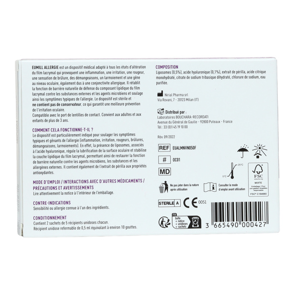 Eumill Allergie collyre unidoses