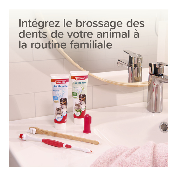 Beaphar Brosse à dents doigtier Chien et Chat