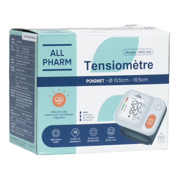 Tensiomètre poignet All Pharm