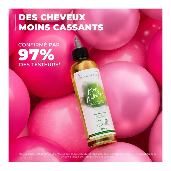 Les secrets de Loly Kurl Nutrition huile de soin capillaire