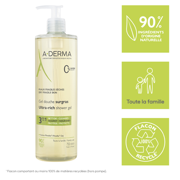 A Derma gel douche surgras