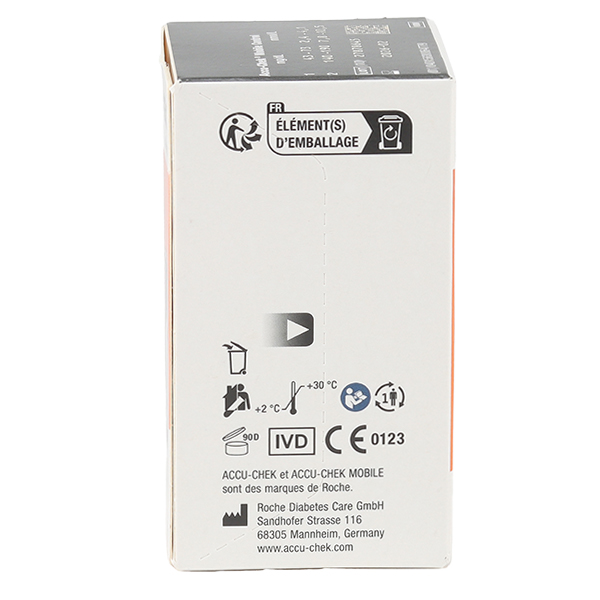 Accu Chek Mobile cassette de 50 tests