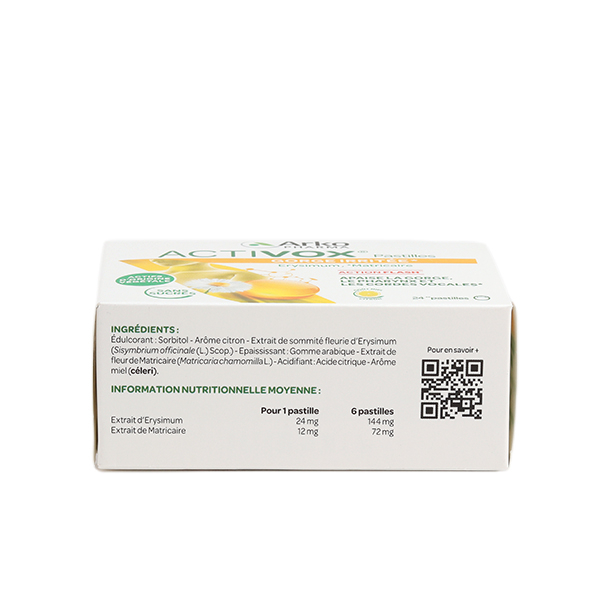 Activox miel citron sans sucre pastilles