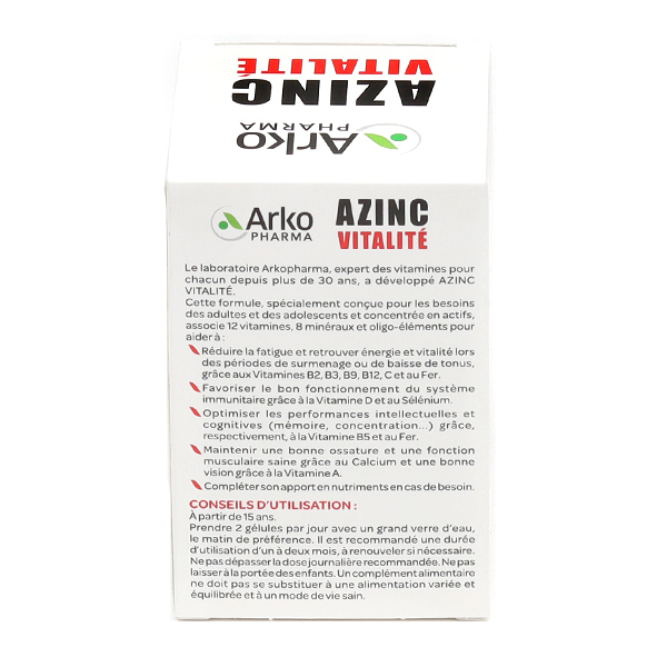 Azinc Vitalité gélules multivitamines