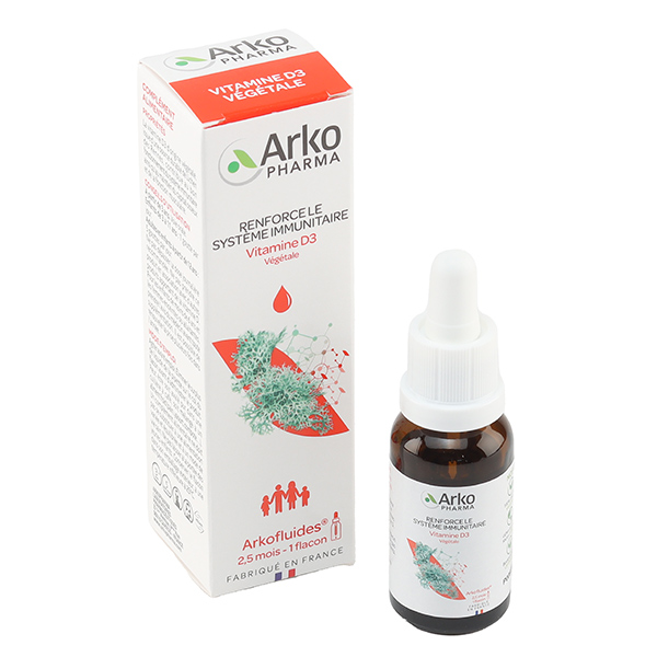 Arkopharma vitamine D3 végétale gouttes buvables