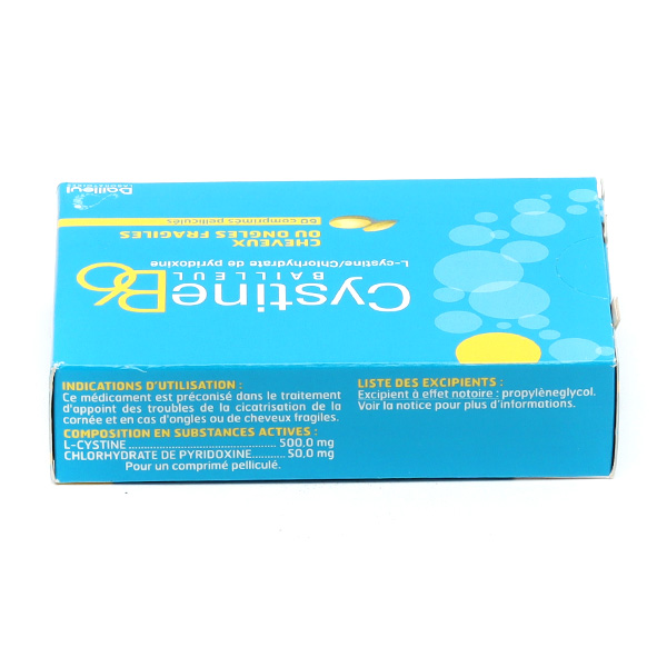 Cystine B6 Bailleul comprimé chute de cheveux