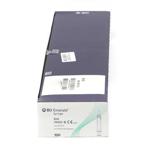 BD Emerald seringues 3 pièces x 100