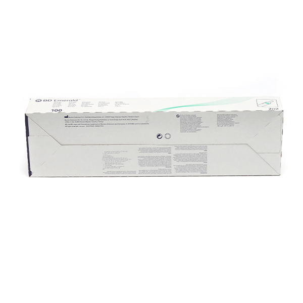 BD Emerald seringues 3 pièces x 100
