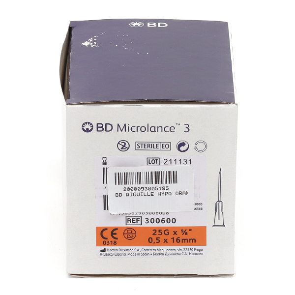 BD Microlance 3 Aiguille hypodermique x100