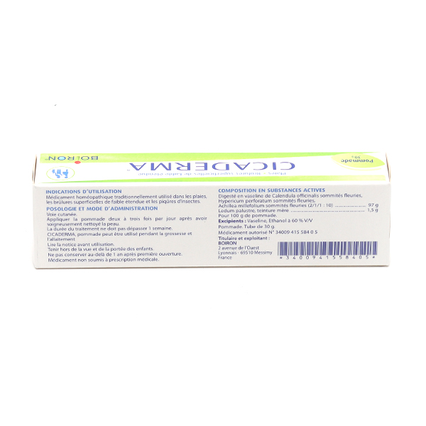 Cicaderma pommade homéopathique Boiron