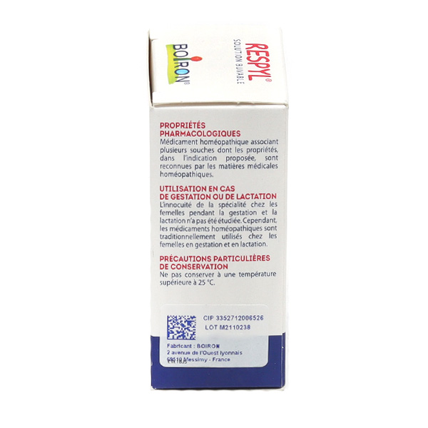 Boiron Respyl solution buvable