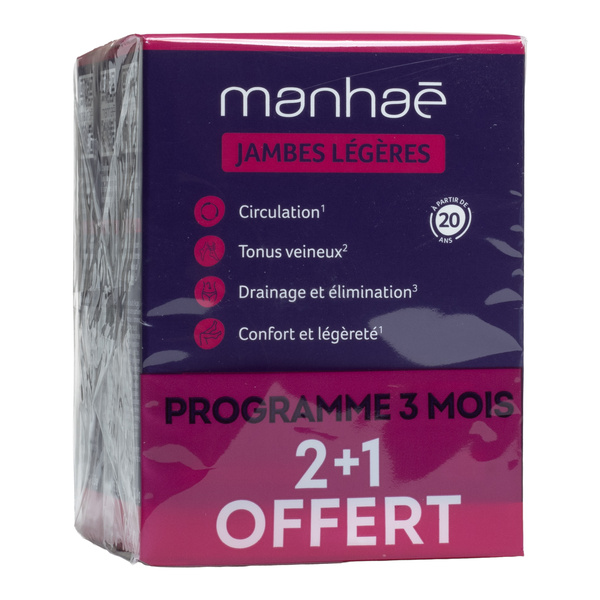 Manhaé Jambes légères gélules