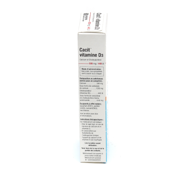 Cacit D3 500 mg comprimés