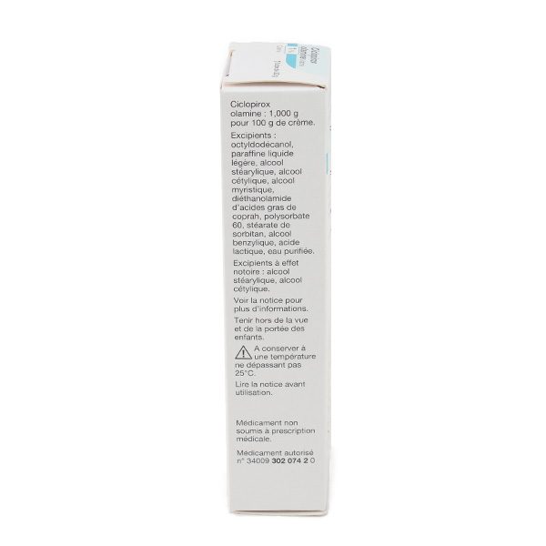 Ciclopirox Olamine 1 % crème antifongique