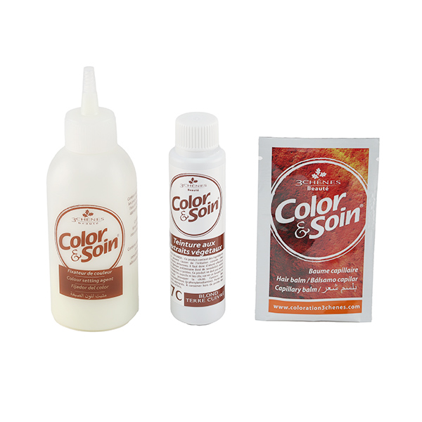 Les 3 Chênes Color et Soin coloration permanente terre cuivré 7C