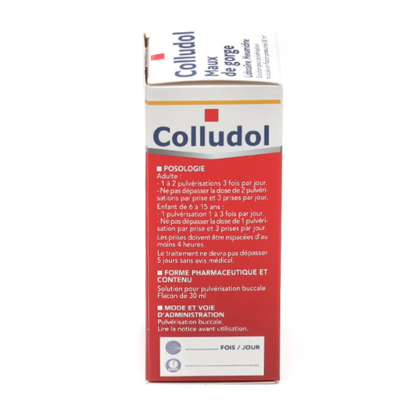 Colludol collutoire gorge