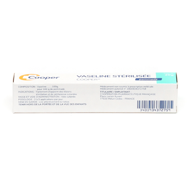 Vaseline stérilisée Cooper