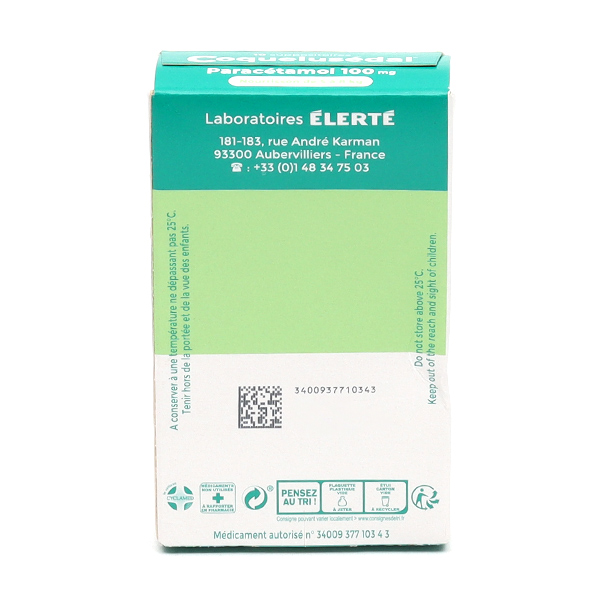 Coquelusedal Paracétamol 100 mg suppositoires
