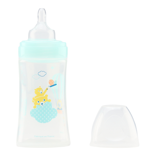 Dodie Biberon Tétine plate débit moyen 270 ml