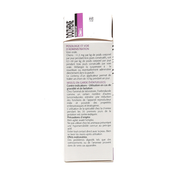Dolthene Chien suspension buvable vermifuge