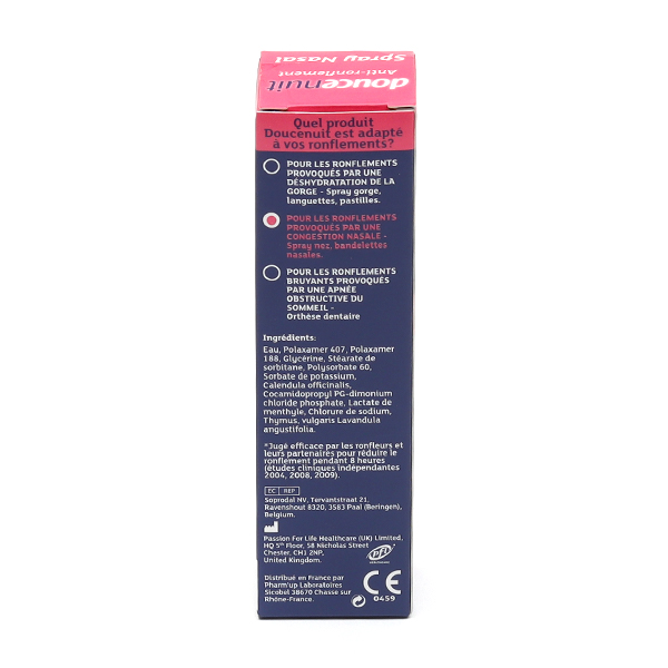 Douce Nuit Spray nasal anti ronflement