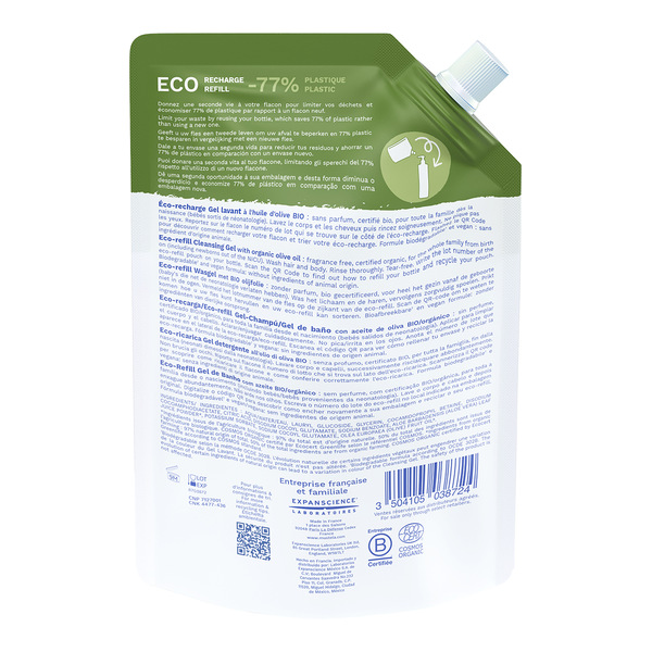 Mustela gel lavant corps et cheveux Bio