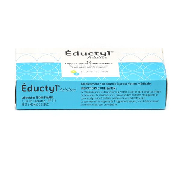 Eductyl suppositoire effervescent Adulte