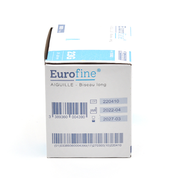 Eurofine aiguilles hypodermiques x 100