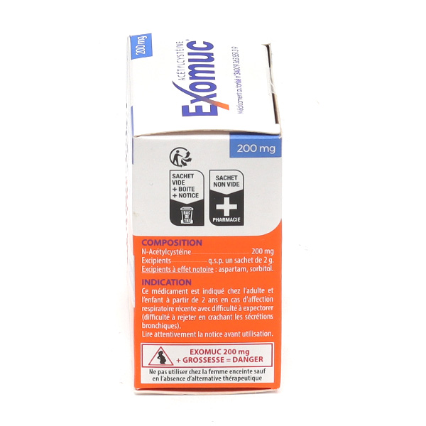 Exomuc 200 mg sachet
