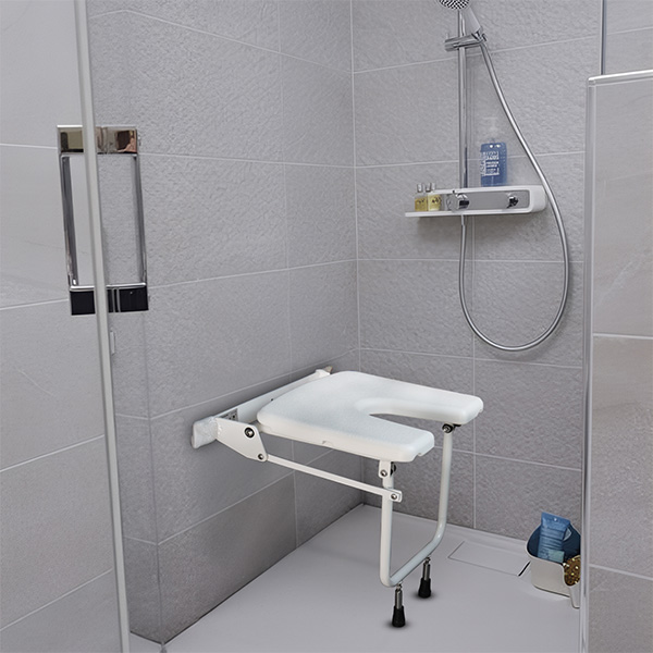 Siège de douche mural