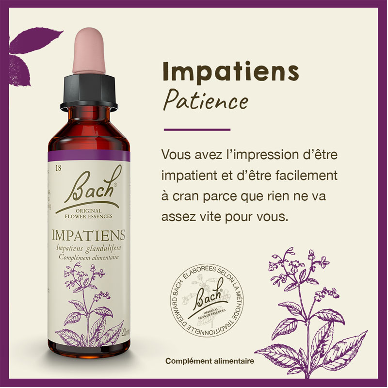 Fleurs de Bach Impatiens n°18