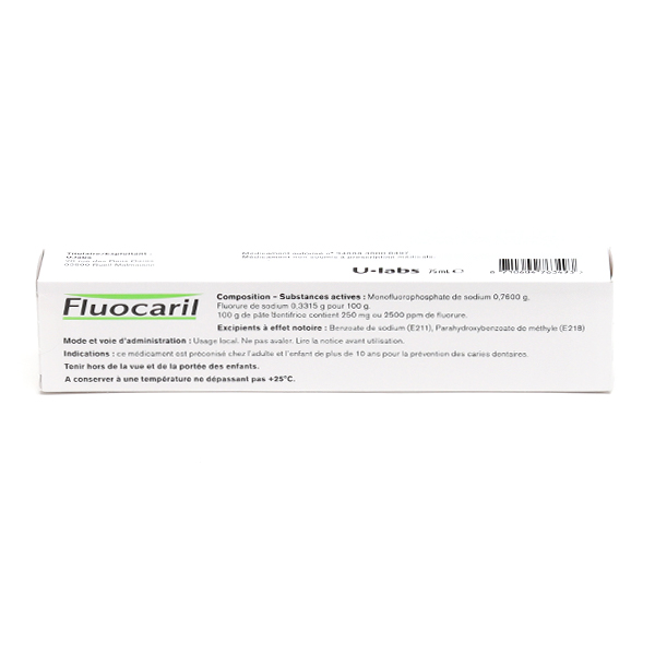 Fluocaril Bi-Fluoré 250 mg dentifrice menthe
