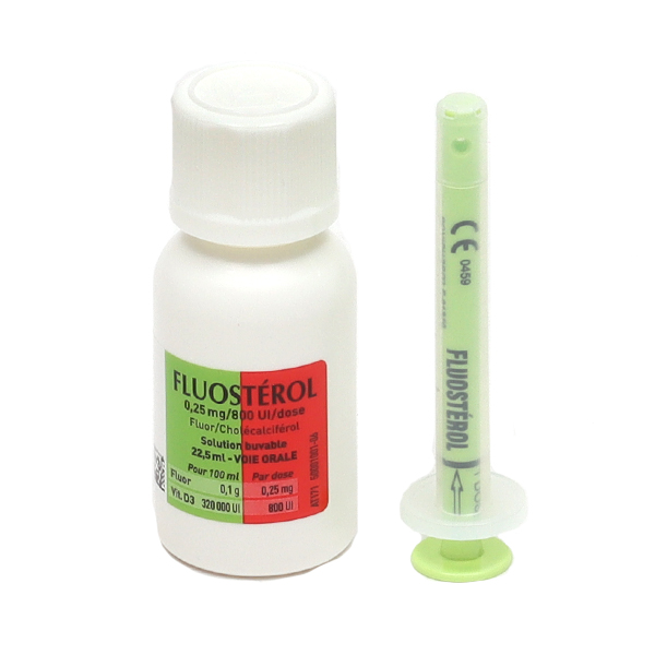 Fluostérol 0,25 mg/800 UI/dose gouttes