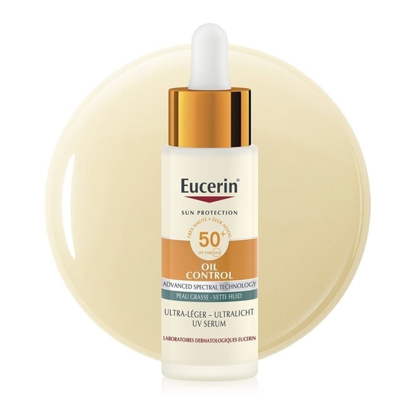 Eucerin Oil Control Sérum solaire UV ultra léger SPF 50+