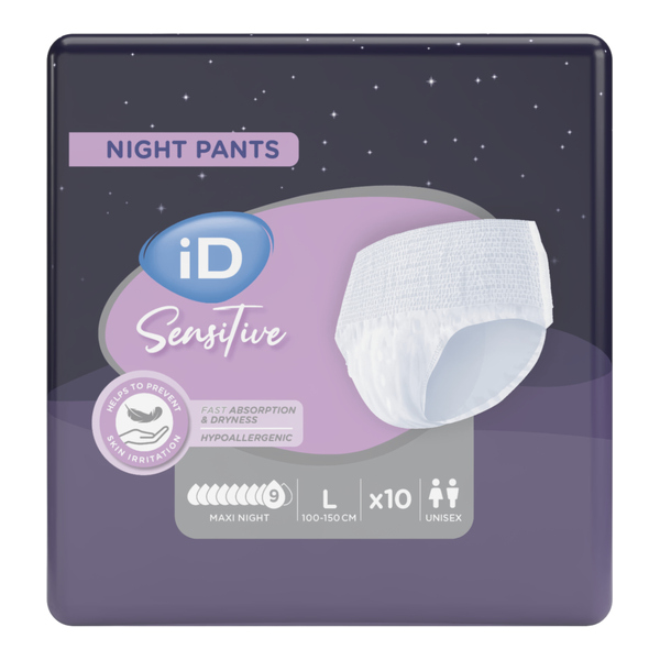 ID Pants Sensitive Maxi Night slips absorbants 9 gouttes