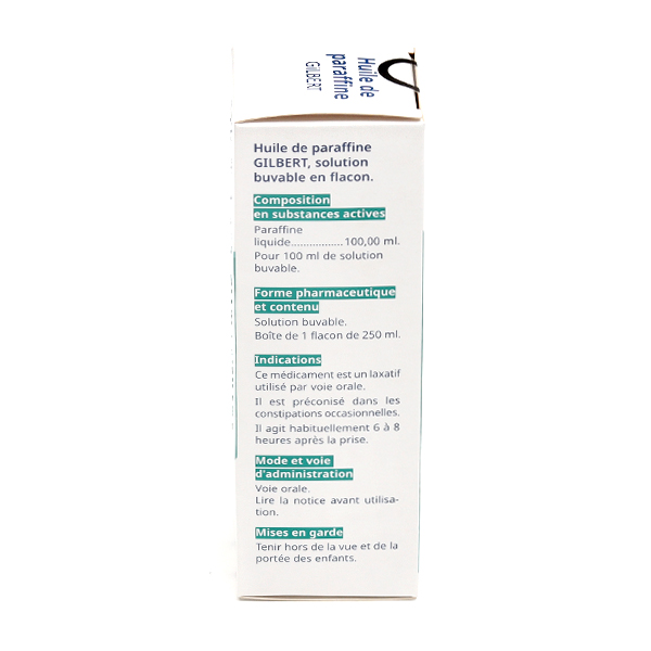 Gilbert huile de paraffine solution buvable