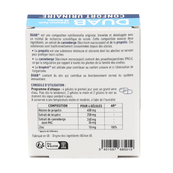 Duab Confort urinaire gélules