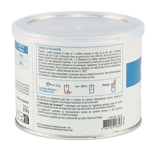Granions Magnésium 360 mg poudre