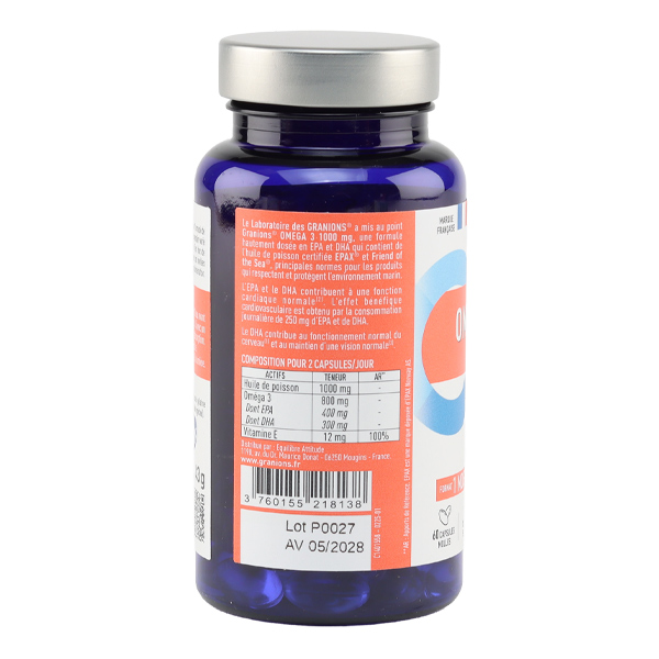 Granions Oméga 3 1000 mg capsules