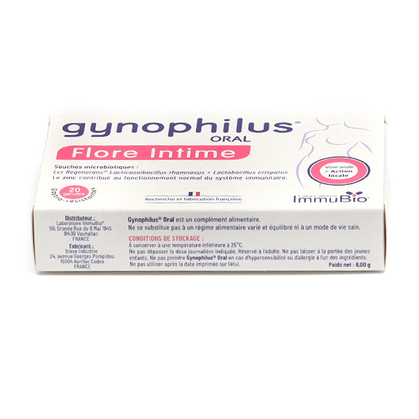 Gynophilus Oral Flore intime gélules