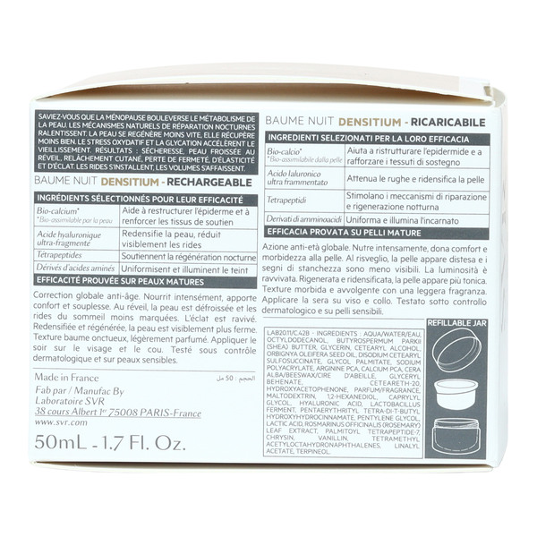 SVR Densitium baume nuit Correction globale