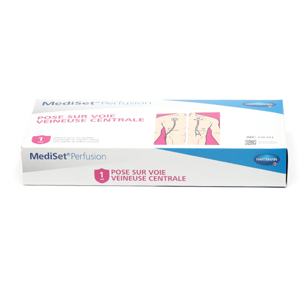 Mediset Perfusion pose avec aiguille de Huber