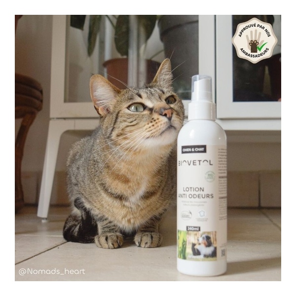 Lotion anti odeurs chien et chat Biovetol